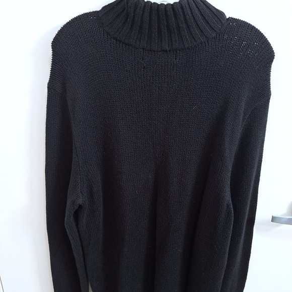 Mens Black Polo by Ralph Lauren Pullover 1/2 Zip Knit Sweater  Size XL - Picture 6 of 11